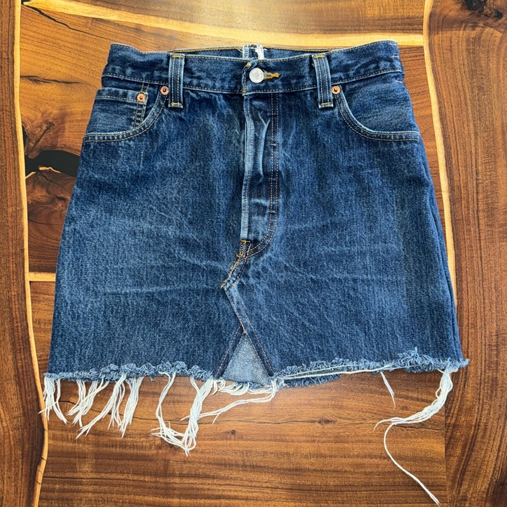 Levi’s Repurposed Denim Skirt.